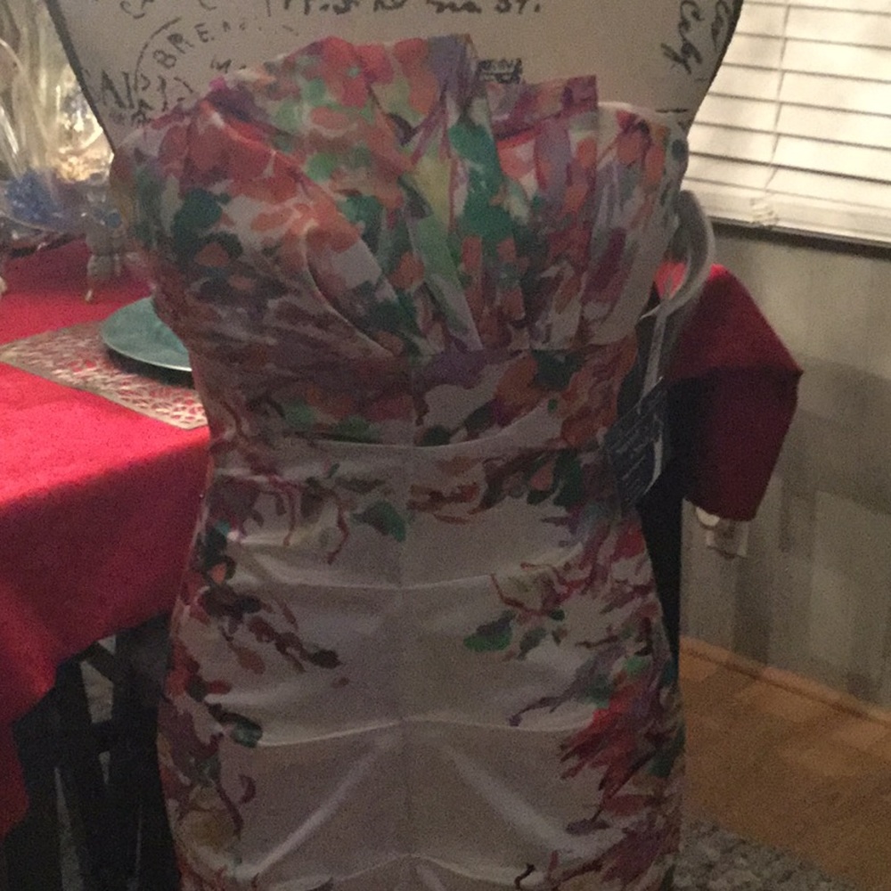 Soft & summery floral pattern floor length dress